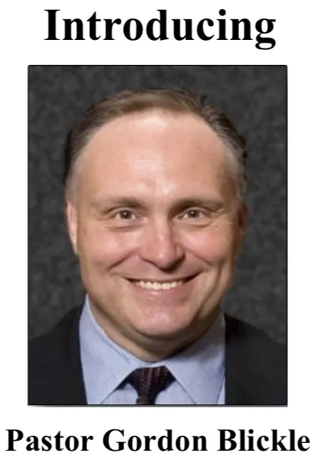 Pastor Gordon Blickle